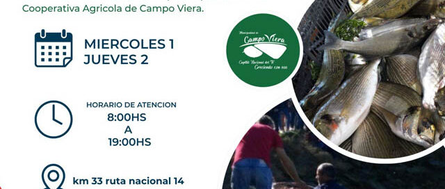 Campo Viera: impulsan una nueva edición de la cosecha de pescado con productores locales