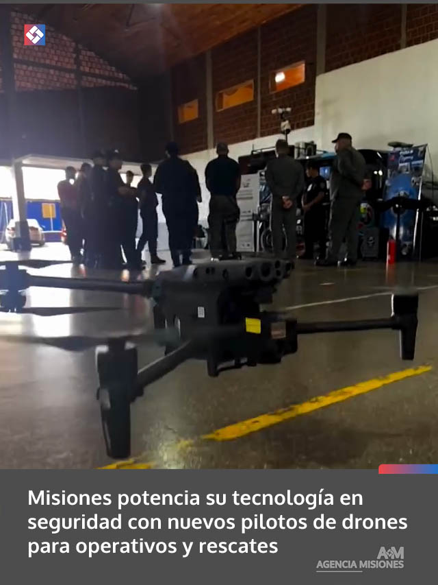 Misiones potencia su tecnología en seguridad con nuevos pilotos de drones para operativos y rescates