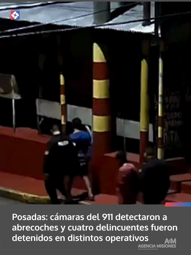 Posadas: cámaras del 911 detectaron a abrecoches y cuatro delincuentes fueron detenidos en distintos operativos