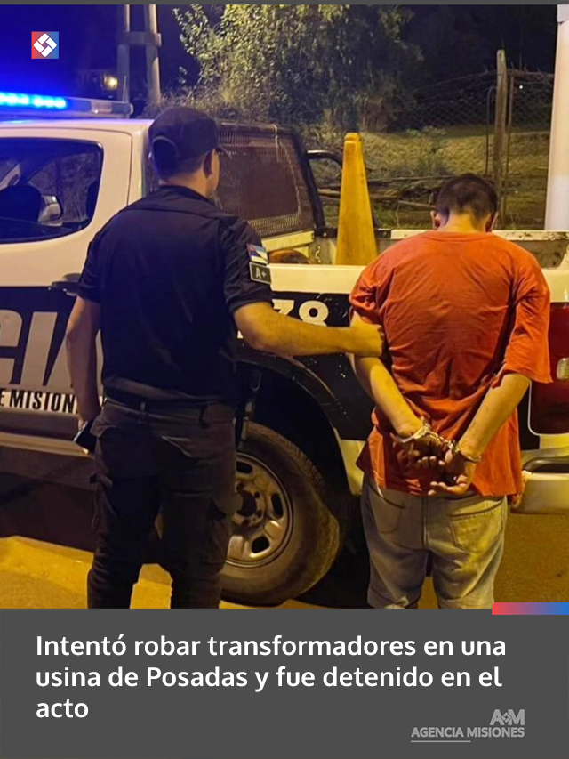 Intentó robar transformadores en una usina de Posadas y fue detenido en el acto