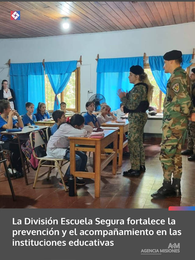 Misiones: La División Escuela Segura fortalece la prevención y el acompañamiento en las instituciones educativas