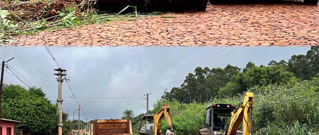 Puerto Esperanza: realizaron trabajos de limpieza sobre la calle San Francisco de Asís