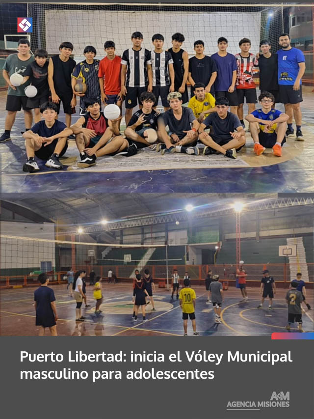Puerto Libertad: inicia el Vóley Municipal masculino para adolescentes