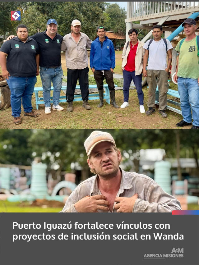 Puerto Iguazú fortalece vínculos con proyectos de inclusión social en Wanda