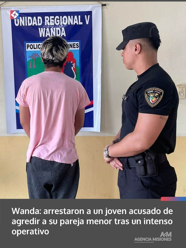 Wanda: arrestaron a un joven acusado de agredir a su pareja menor tras un intenso operativo