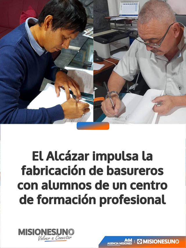 El Alcázar impulsa la fabricación de basureros con alumnos de un centro de formación profesional