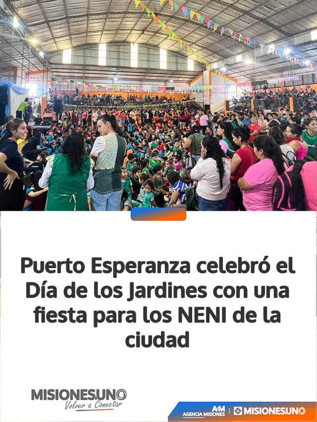 Puerto Esperanza celebró el Día de los Jardines con una fiesta para los NENI de la ciudad
