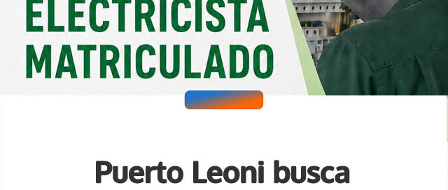 Puerto Leoni busca electricista matriculado para dictado de clases