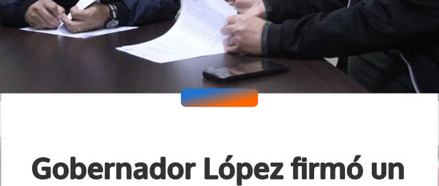 Gobernador López firmó un convenio para fortalecer acciones de prevención de adicciones