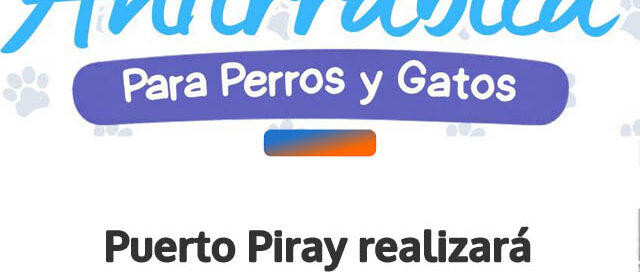Puerto Piray realizará una jornada gratuita de vacunación antirrábica y desparasitación