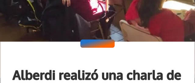 Alberdi realizó una charla de concientización por el Día de la Prevención de la Violencia en el Noviazgo
