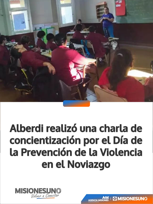 Alberdi realizó una charla de concientización por el Día de la Prevención de la Violencia en el Noviazgo
