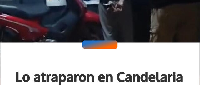 Lo atraparon en Candelaria mientras circulaba en una moto robada y lo investigan por otros robos