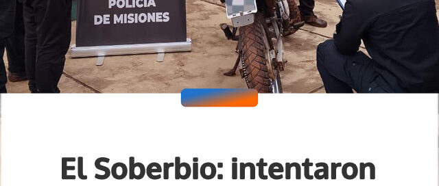El Soberbio: intentaron escapar en una moto robada, pero fueron perseguidos y detenidos