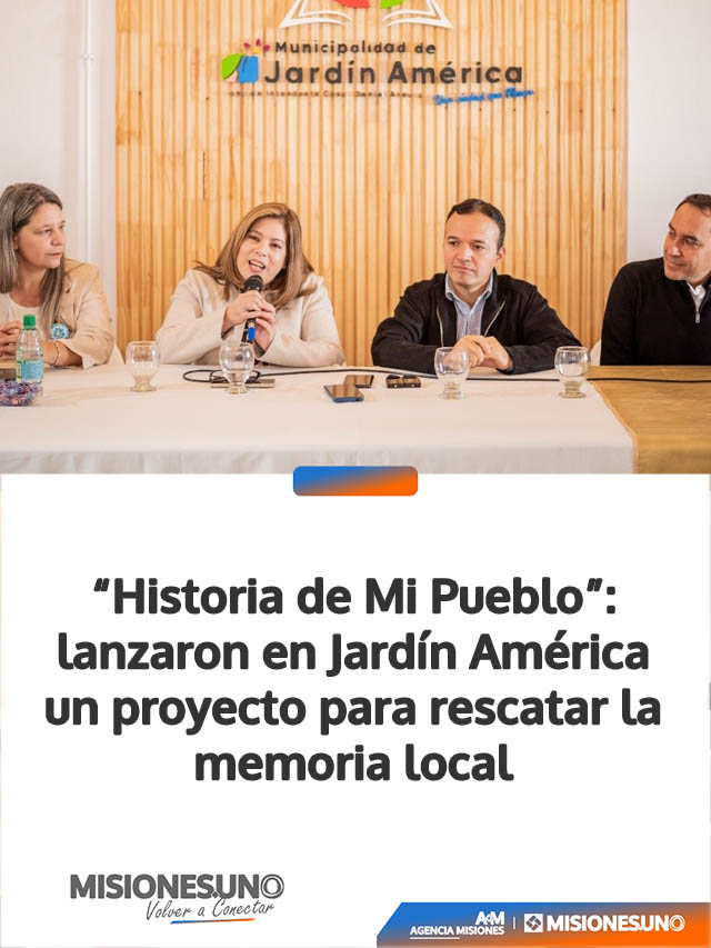 “Historia de Mi Pueblo”: lanzaron en Jardín América un proyecto para rescatar la memoria local