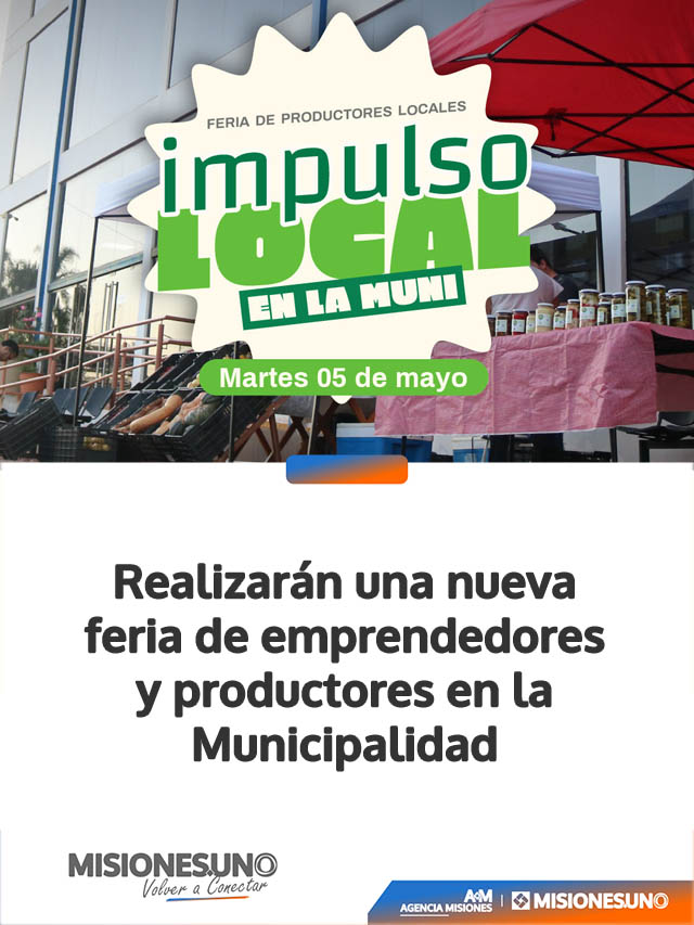 Realizarán una nueva feria de emprendedores y productores en la Municipalidad
