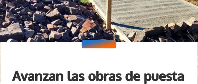 Avanzan las obras de puesta en valor en la Plaza Villa Lindstrom de Oberá