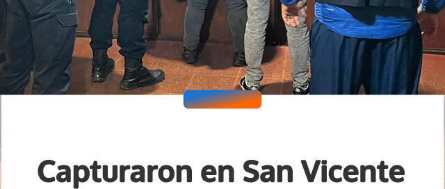 Capturaron en San Vicente a un prófugo acusado de un robo armado en El Soberbio