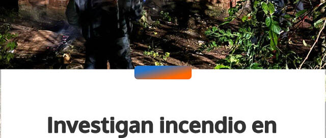 Investigan incendio en una vivienda de Puerto Esperanza