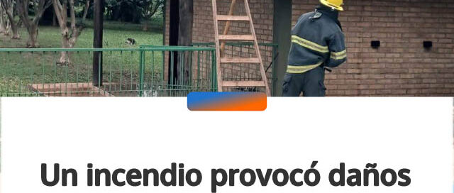 Un incendio provocó daños en una vivienda de Hipólito Yrigoyen: habría iniciado por una chimenea en mal estado