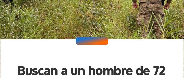 Buscan a un hombre de 72 años desaparecido desde hace más de una semana en Eldorado
