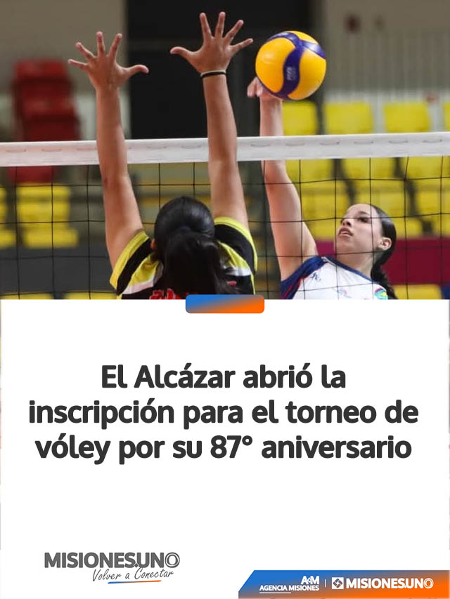 El Alcázar abrió la inscripción para el torneo de vóley por su 87° aniversario