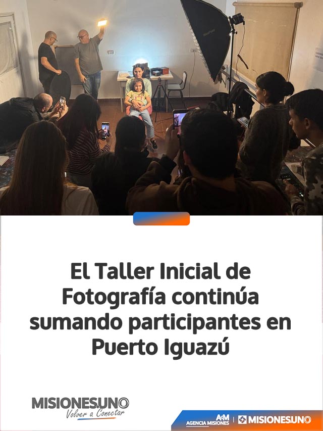 El Taller Inicial de Fotografía continúa sumando participantes en Puerto Iguazú