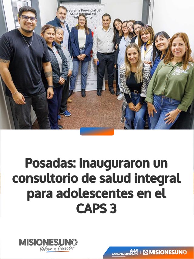 Posadas: inauguraron un consultorio de salud integral para adolescentes en el CAPS 3
