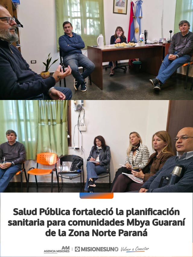 Salud Pública fortaleció la planificación sanitaria para comunidades Mbya Guaraní de la Zona Norte Paraná
