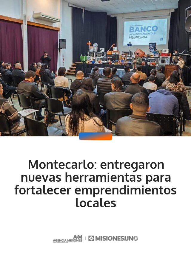 Montecarlo: entregaron nuevas herramientas para fortalecer emprendimientos locales