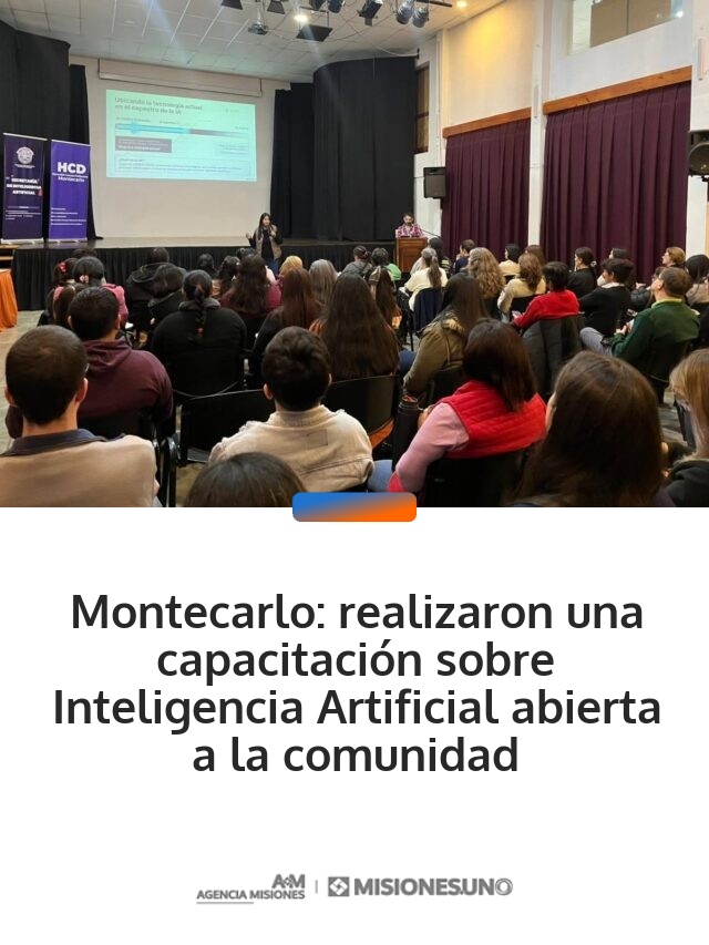 Montecarlo: realizaron una capacitación sobre Inteligencia Artificial abierta a la comunidad
