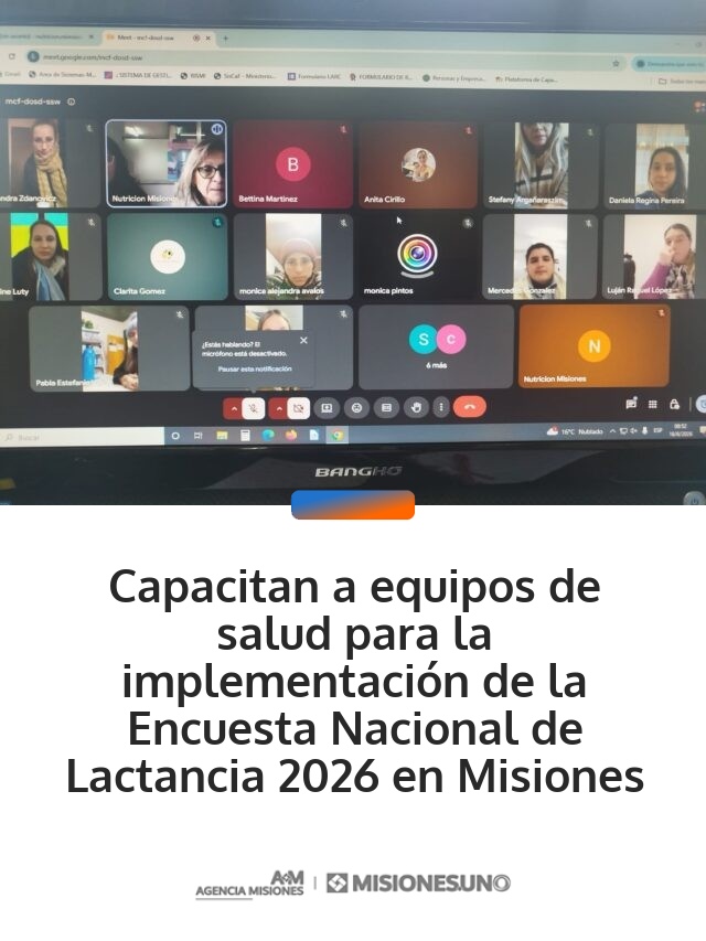 Capacitan a equipos de salud para la implementación de la Encuesta Nacional de Lactancia 2026 en Misiones