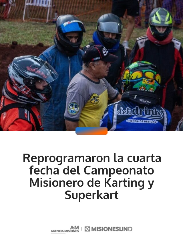 Reprogramaron la cuarta fecha del Campeonato Misionero de Karting y Superkart