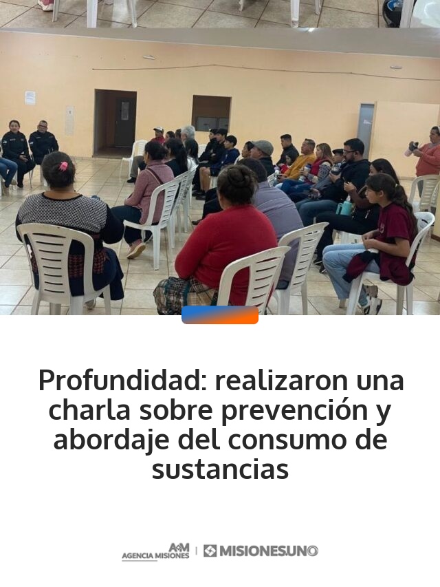 Profundidad: realizaron una charla sobre prevención y abordaje del consumo de sustancias