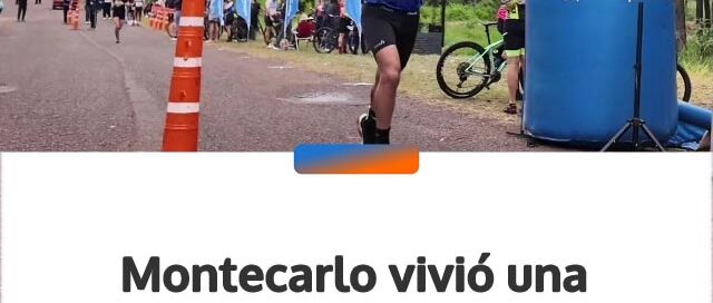 Montecarlo vivió una nueva edición del Triatlón Aventura con más de una decena de categorías en competencia