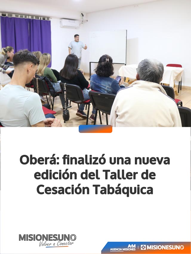Oberá: finalizó una nueva edición del Taller de Cesación Tabáquica