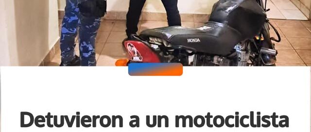 Detuvieron a un motociclista por maniobras peligrosas y ruidos molestos en la costanera de Bernardo de Irigoyen