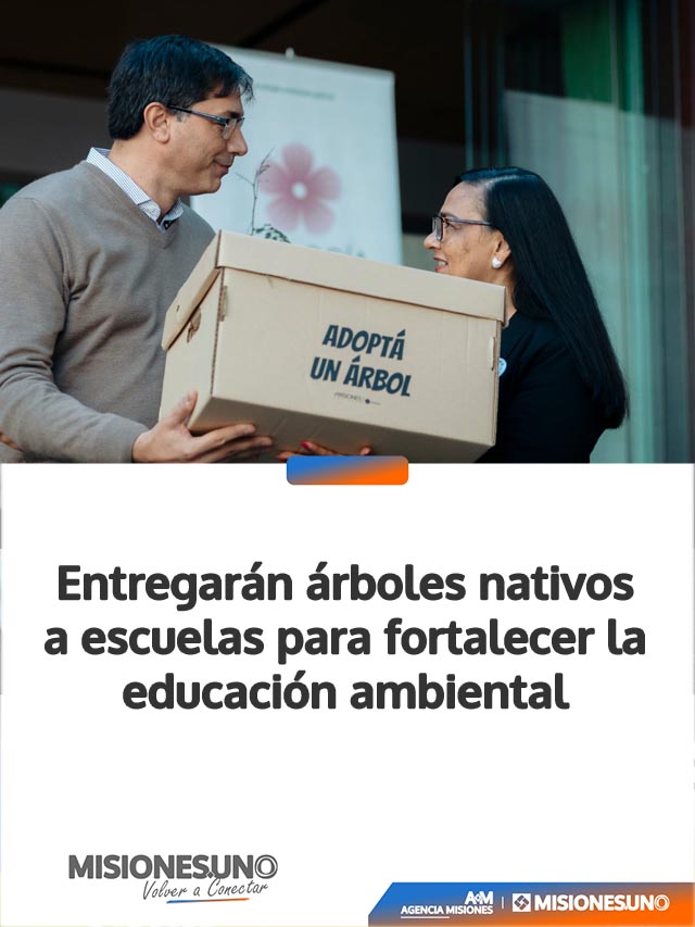 Entregarán árboles nativos a escuelas para fortalecer la educación ambiental